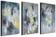 A & B Home 3-Piece Blue/Gold Colleen Wall Art Set-0