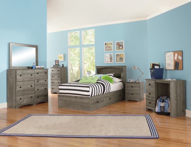 Perdue Woodworks Weathered Gray Ash 7 Drawer Dresser-2