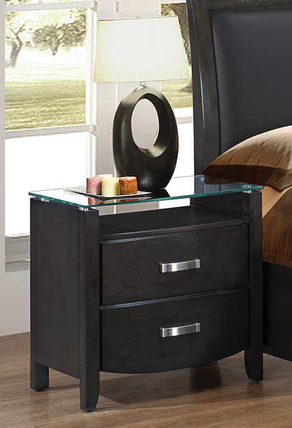 Homelegance Lyric Nightstand 1737ngy 4 Home Suite Home