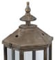 A & B Home Graca 2-Piece Clear/Black Polygon Temple Lantern Set-3