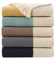 Olliix by INK+IVY Stockholm Taupe 50" x 60" Color Block Faux Cashmere Throw-3