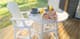40" Outdoor Round Pub Table - White-0
