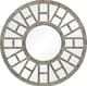 Miroir mural Wheeler, argent antique, Renwil®-0