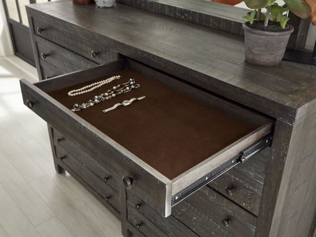 Modus Furniture Townsend Gunmetal Dresser and Mirror-4