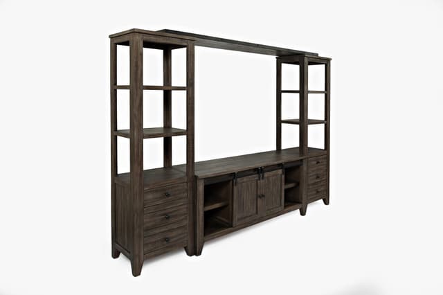 Jofran Inc. Madison County Barnwood Entertainment Wall-3