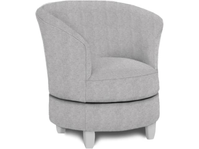 Best Home Furnishings Dysis Gray Swivel Chair-0