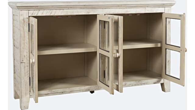 Jofran Inc. 54" Rustic Shores 4 Door Low Accent Cabinet-3