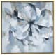 A & B Home Blue/Gray Flower Motif Wall Art-1