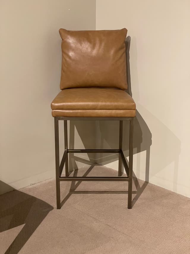COGNAC 24" LEATHER COUNTER STOOL-0