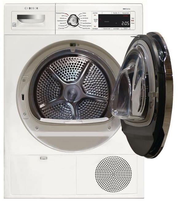 Bosch 800 Series 4.0 Cu. Ft. White Compact Condensation Dryer-1
