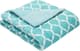 Olliix by Madison Park Oversized Ogee Aqua Down Alternative Throw-0