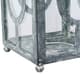 A & B Home Clear/Silver Distressed Lantern-4