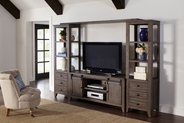 Jofran Inc. Madison County Barnwood Entertainment Wall-0
