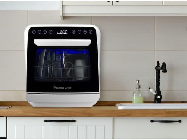 Magic Chef portable dishwasher lifestyle