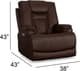 Flexsteel® Marley Dark Brown Power Recliner with Power Headrest-4