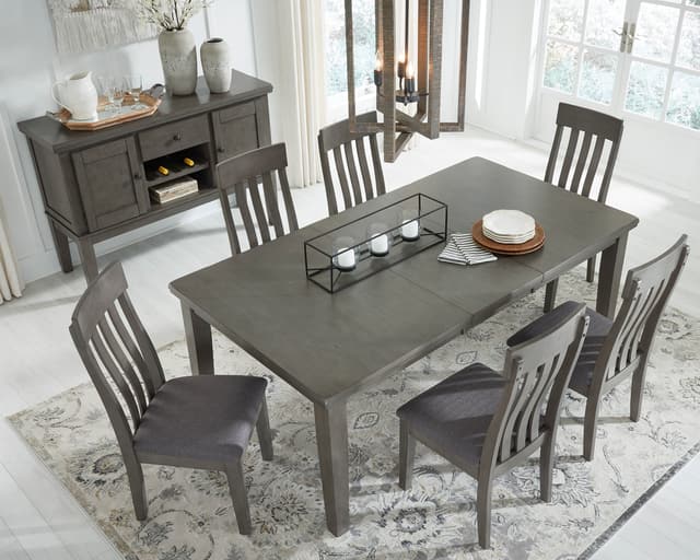 Benchcraft® 7 Piece Halladen Gray Dining Set-1