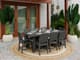 C R Plastics Napa Outdoor Dining Arm Chair - Slate Grey-1