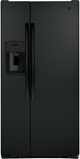 GE® 33" 23.0 Cu. Ft. Black Side-by-Side Refrigerator-0