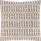Surya Leif Charcoal/Ivory 20"x20" Pillow Shell with Polyester Insert-0