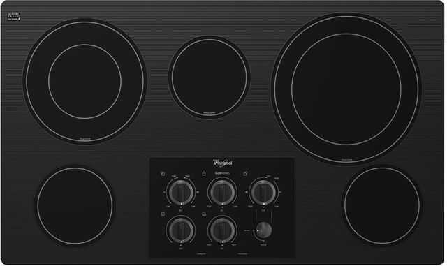 Whirlpool Gold 36 Electric Cooktop Black G7ce3635xb The