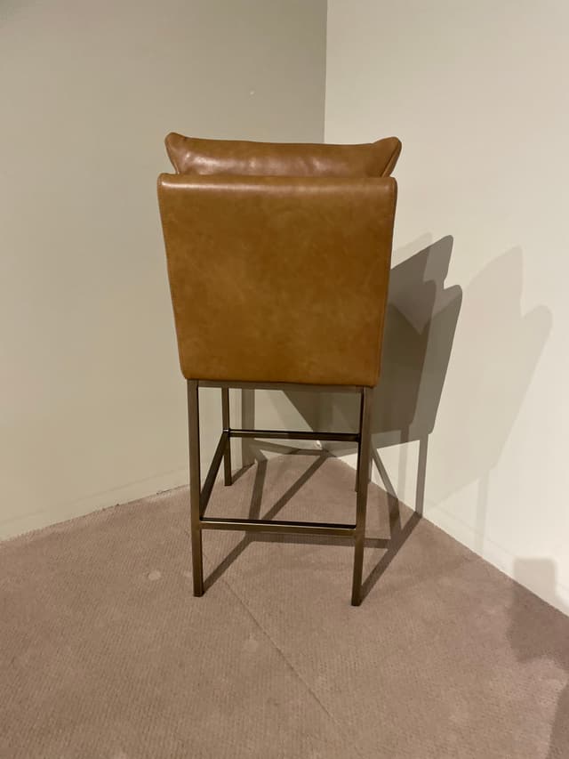COGNAC 24" LEATHER COUNTER STOOL-1