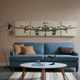 Olliix by Intelligent Design Grey Set of 3 Flight Time Coat Canvas Pieces-1