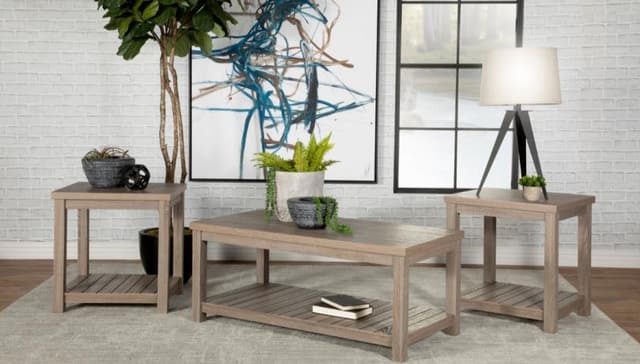 Coaster® 3 Piece Occasional Rustic Table Set-0
