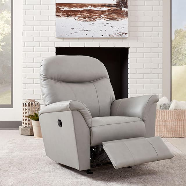 Best® Home Furnishings Customizable Caitlin Leather Swivel Glider Recliner-2
