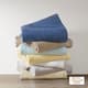 Olliix by Madison Park Freshspun Basketweave Cream Twin Cotton Blanket-4