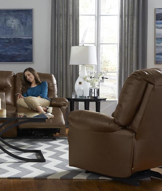 Best Home Furnishings® Saddle Zaynah Power Rocker Recliner-1
