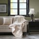 Olliix by Premier Comfort Parker Ivory 60" x 70" Corduroy Plush down alternative Throw-3