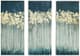 Olliix by Madison Park Teal Set f 3 Midnight Forest Gel Coat Canvas with Gold Foil Embellishment-0