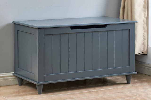 Milton Green Stars Gray Lift Top Storage Bench-0