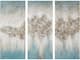 Olliix by Madison Park Blue Set of 3 Blue Luminous Hand Painted Canvas-0