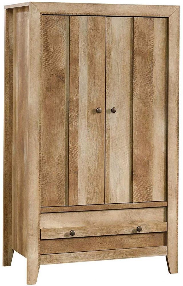 Sauder Select Dakota Pass Craftsman Oak Armoire 419077 Economy