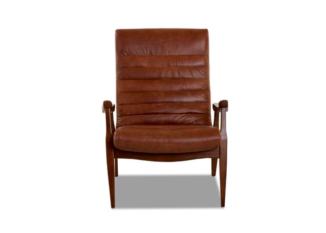Klaussner® Hans Aren Vint Leather Chair-1