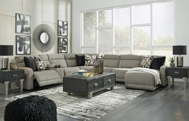 Signature Design by Ashley® Colleyville Stone 7-Piece Power Reclining Sectional-0