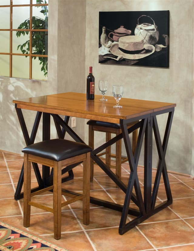 Intercon Siena Gate Leg Island 3 Piece Pub Set-1