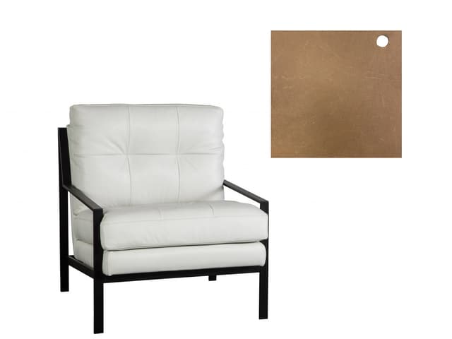 Jonathan Louis Mansfield Leather Fawn Chair-0