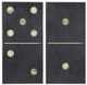 Olliix by INK+IVY Two Black Dominos Gel Coated Printed Canvas 2 Piece Set-0
