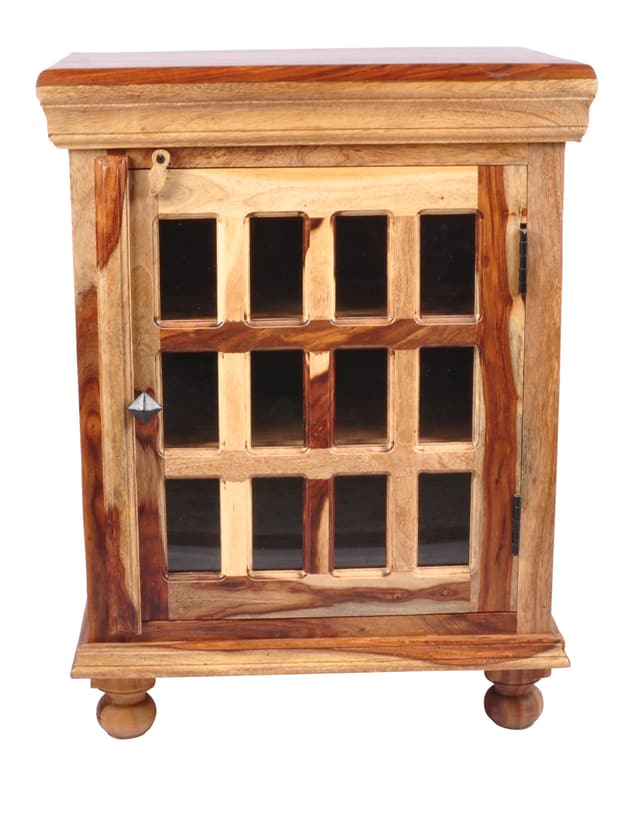 Jaipur Furniture Tahoe 12 Glass Side Cabinet-0