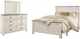Signature Design by Ashley® Willowton 3pc Whitewash Queen Panel Bedroom P68871149-0