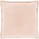 Surya Cotton Velvet Peach 13"x19" Pillow Shell with Down Insert-1