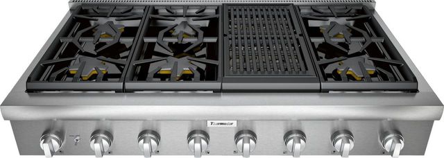 Thermador Professional 48 Gas Rangetop Stainless Steel Pcg486wl