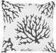 Surya Coral Black 20"x20" Pillow-0