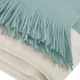 Olliix by INK+IVY Stockholm Aqua 50" x 60" Color Block Faux Cashmere Throw-1