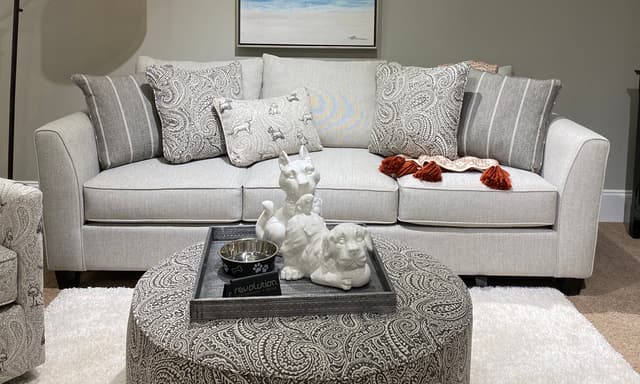 Fusion Furniture Homecoming Stone Sofa-0