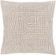 Surya Leif Medium Gray/Ivory 20"x20" Pillow Shell with Down Insert-0
