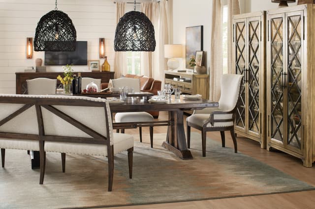 Hooker® Furniture Roslyn County Brown 5 Piece Dining Set-2