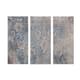 Olliix by Madison Park Weathered Damask Walls 3 Pieces Blue Printed Linen Set-0